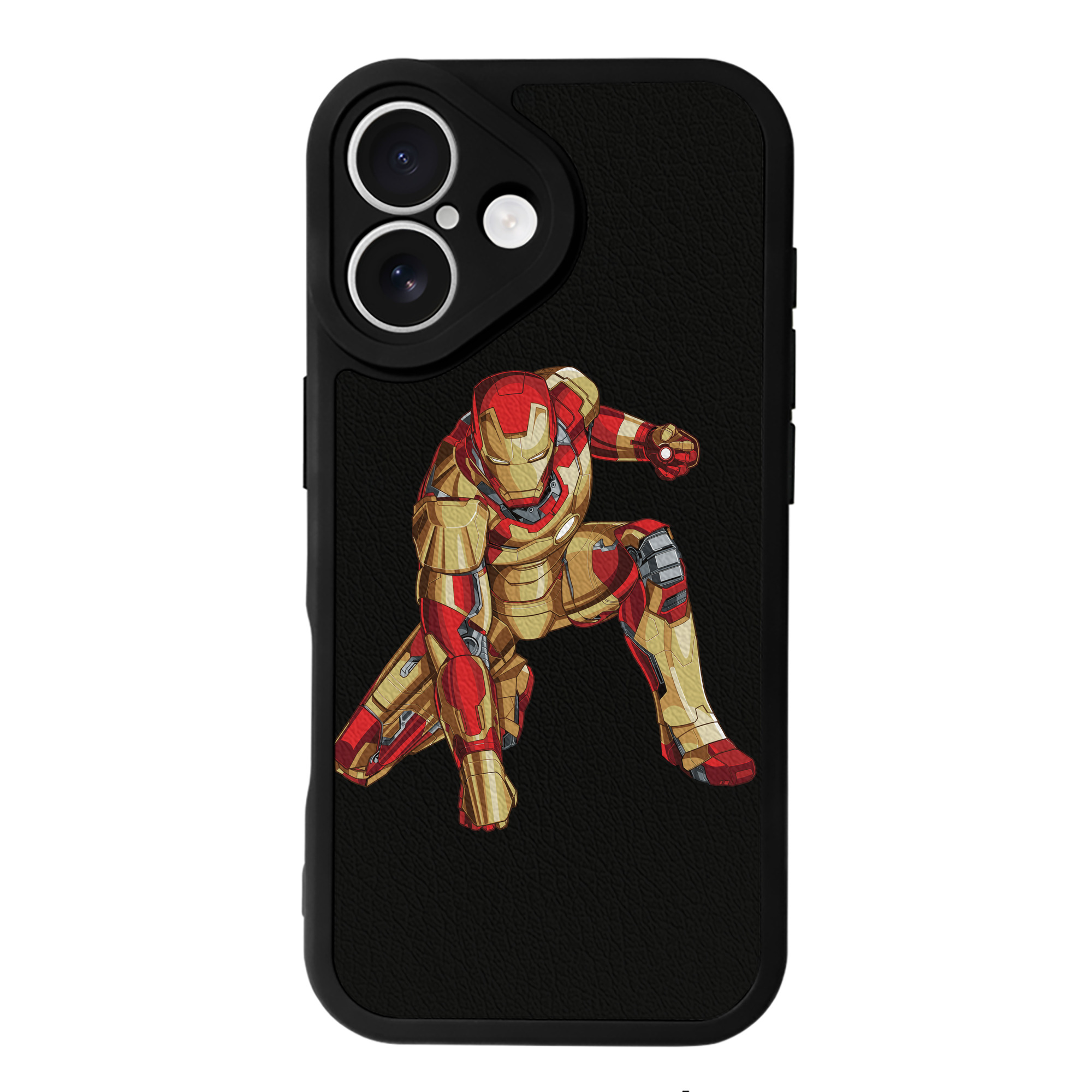 （画像用） アベンジャーズ The Avengers 【iPhone 16シリーズ対応】シリコンスマホケース（レザー調） 材質：シリコン